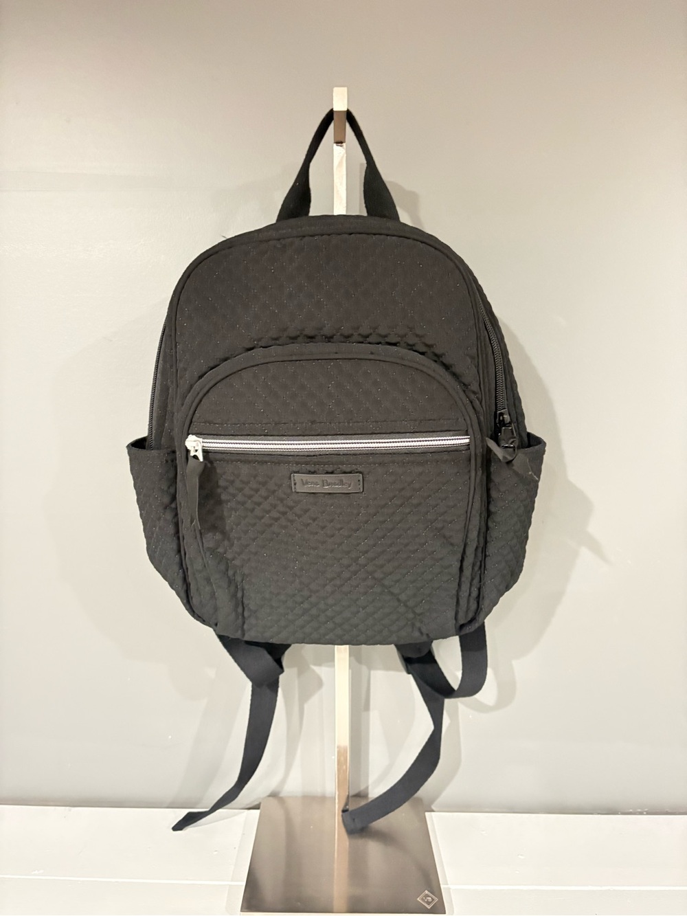 Vera Bradley Black Quilted Daypack Backpack